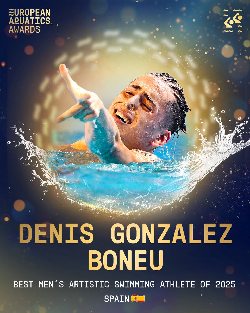 Dennis Gonzalez is no stranger to the feeling of victory! He earns the crown of men's artistic swimmer of the year! 🔥

#EuropeanAquatics #ArtisticSwimming