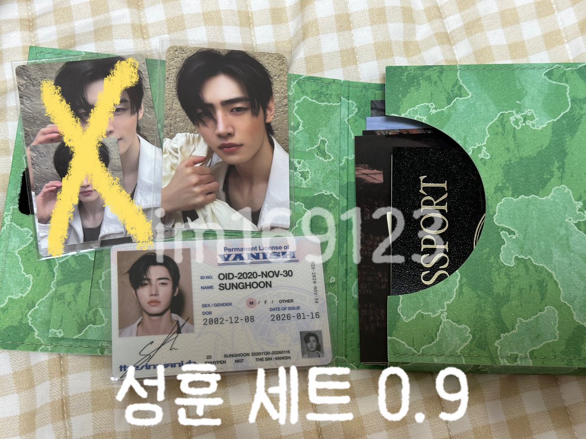 im169123's tweet photo. 엔하이픈 THE SIN : VANISH (FUGITIVES Ver.) 엔���반 앨범 포카 앨포 세트 특전 양도 sell

https://t.co/sOwmxiTlJS

정원 양정원 희승 이희승 제이 박종성 제이크 심재윤 성훈 박성훈 선우 김선우 니키 jungwon sunoo jay jake sunghoon
heeseung niki romance untold daydream enhypen https://t.co/X8ycHoXOBE