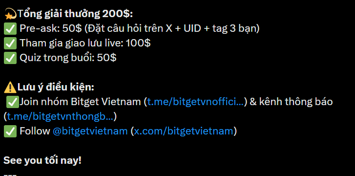 madvybitget's tweet photo. Góc khảo sát: Có nên làm seri tổng kết hàng tháng về Quiz, hồng bao, các Event cộng đồng hong ae ? 😎😎
Hồng bao có câu đố tui có lập gr để giải > cho mn mở hồng bao rồi
Quiz thì chịu á, cớp được point của ai giàu nhất thì mới dễ win, chứ không ăn thua trả lời đúng hay sai nhiều đâu
À mn đừng quên tối nay 19:30 có AMA ở Space X nội dung Chiến lược Stock Futures – Hưởng giảm 90% phí - pool $200 á
#AMABitget #TradeSmarter #Stockfuture #MadvyBitget