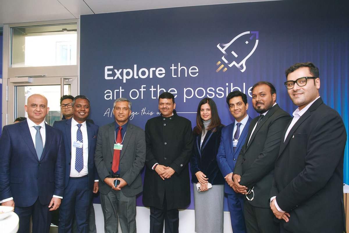 My son-in-law, #Shaashwat, is participating in the #World #Economic #Forum in #Davos, Switzerland,which is a moment of pride for my family,the Benjamins Shashwat(first right) is with honourable CM Fadnavis from Maharashtra US President Trump has also attend  addressed gathering