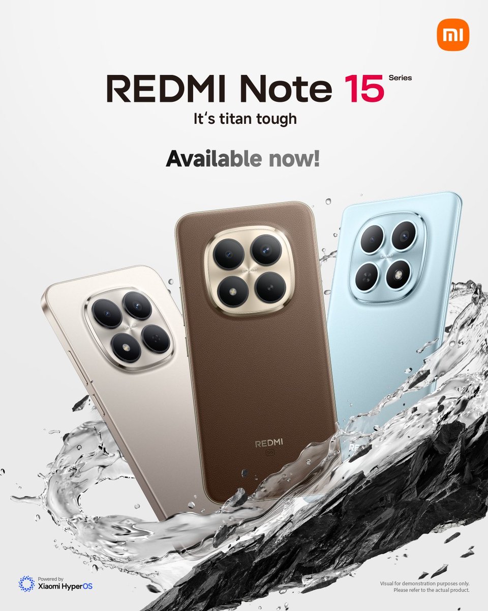 XiaomiIndonesia's tweet image. The wait is over, the toughest REDMI Note ever is here 🔥🔥

#REDMINote15Series siap nemenin setiap aktivitas kamu dengan desain slim dan perlindungan water &amp;amp; dust resistance hingga IP69K. Mau dipakai seharian, di kondisi apa pun? Pastinya #AlwaysReady doong nemenin kamu!!

Sudah