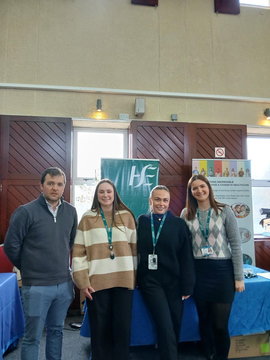 HSE_TAE's tweet photo. A great day at the careers fair speaking with students from @CareersUCC about careers in healthcare. Thanks to the University for the hosting and to everyone who stopped by to chat with the HSE team about their future in healthcare

@UCC @CareersUCC https://t.co/HcXe1anVbE