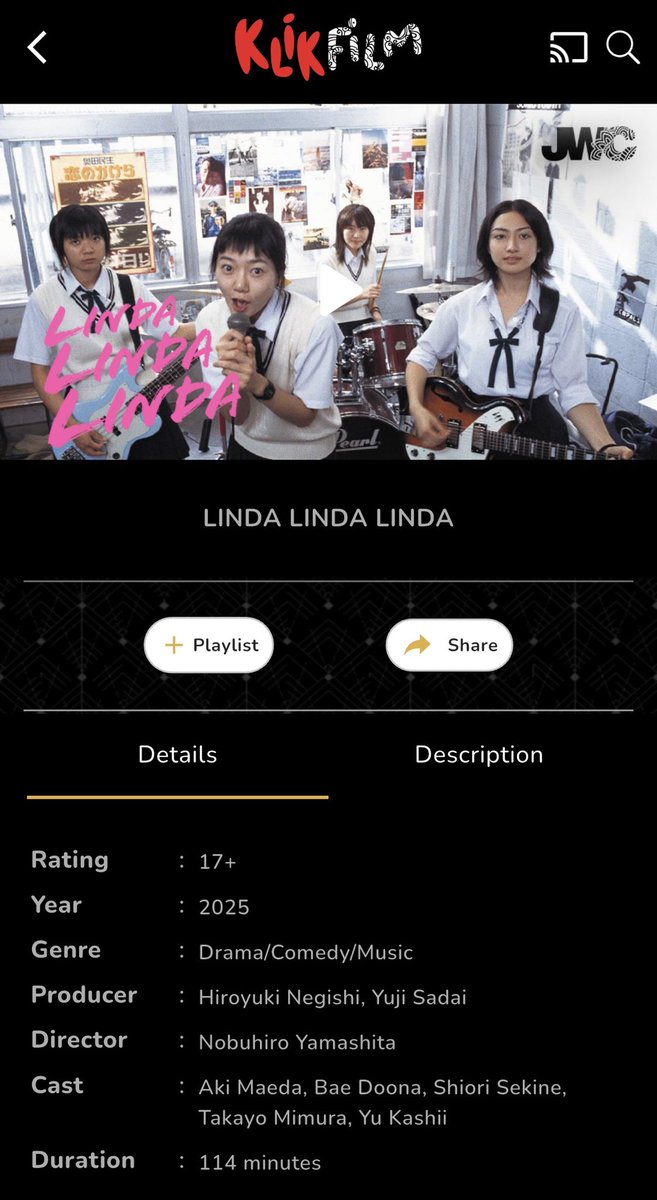 DEMI APASIH LINDA LINDA LINDA UDAH BISA DITONTON DI <a href="/KlikFilm/">KlikFilm</a> 😭😭😭 NANGIS DIKIT.

GAS BURUAN 🫵🏻