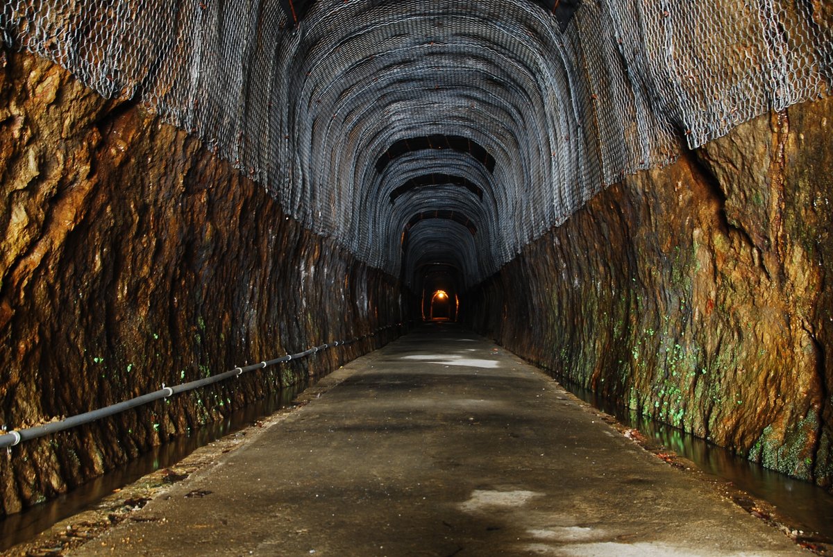UN_14760's tweet image. その昔、新潟の山古志にある旧中山隧道（国道291号線）を訪ねたことがあるんだけども、冬は大雪に閉ざされてしまう小松倉という集落の人たちが、鑿とツルハシだけで隣村の広神までの手掘り隧道を開通させたというその歴史に、雪国の冬の暮らしにおける「移動への渇望」を見たのですよね。