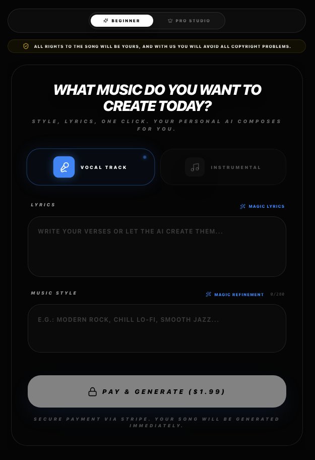 🚀 Launch your own #SUNO-style "AI Music Generator" in just 5 minutes.

💸 Zero investment required.

👉 Available now: myeq.pro

#AI #MusicTech #GenerativeAI #SaaS