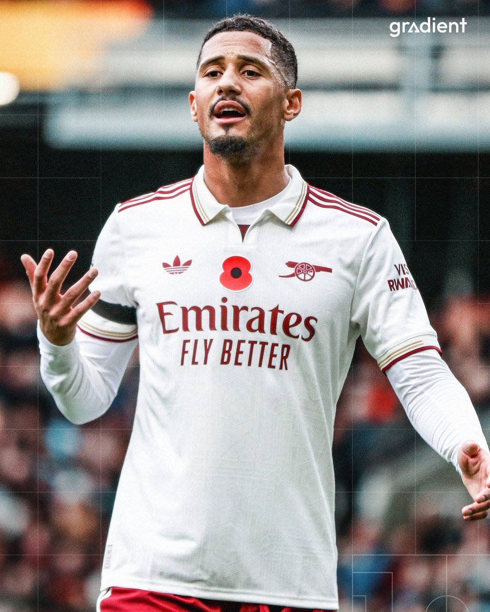 Gradient_Sports's tweet image. From 1,085 ball control attempts this season, William Saliba has made just 1 miscontrol under pressure and 2 miscontrols leading to a ball loss. 

His 0.6% total miscontrol percentage ranks 1st among all outfield players in the Premier League. 👏

#AFC