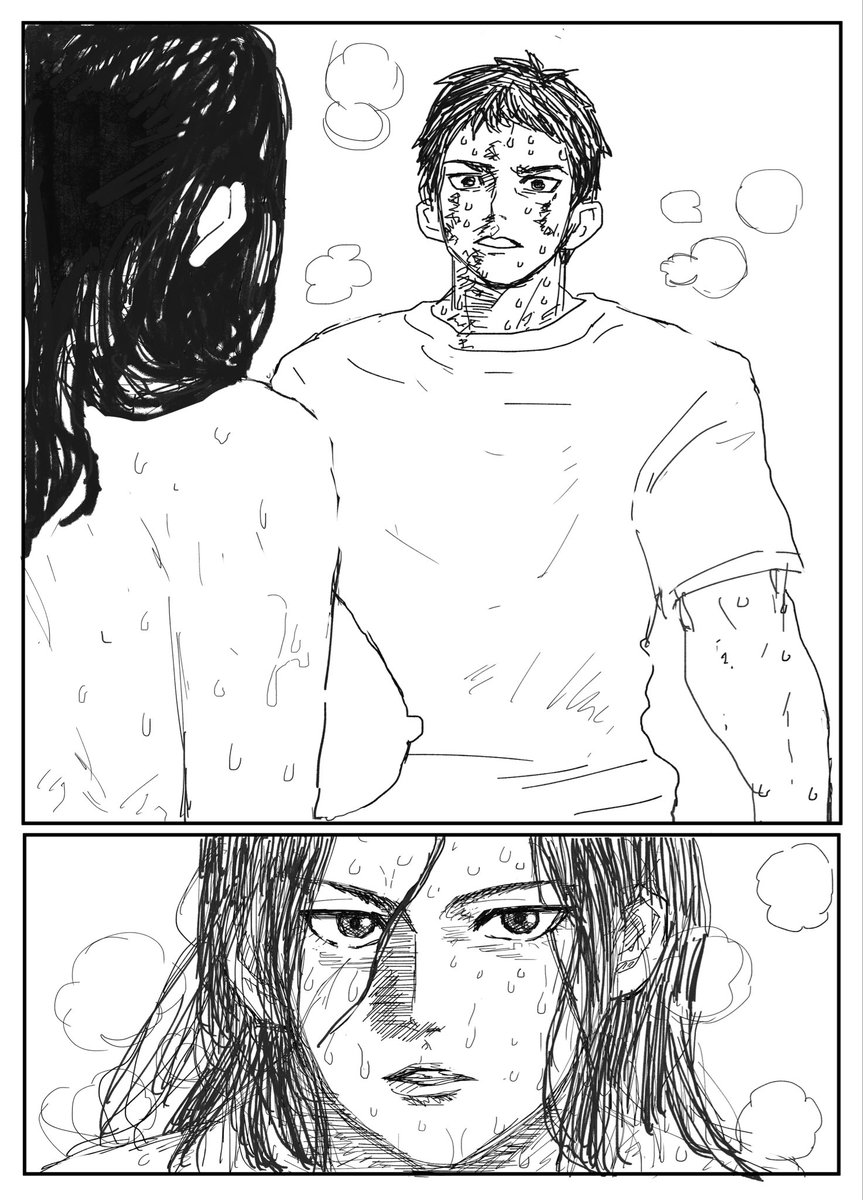 【⚠️ネタバレ注意】『NTR願望の夫とレ●プ願望の妻』で本当はやりたかった結末です。
つまに『結末は某大人気青春スポーツ漫画のあの名シーンのパロディにして下さい。』とお願いしたら思っていた3倍のクオリティの作画が返ってきて僕がチキってお蔵入りに。
ここで供養させて下さい。本編読後推奨です