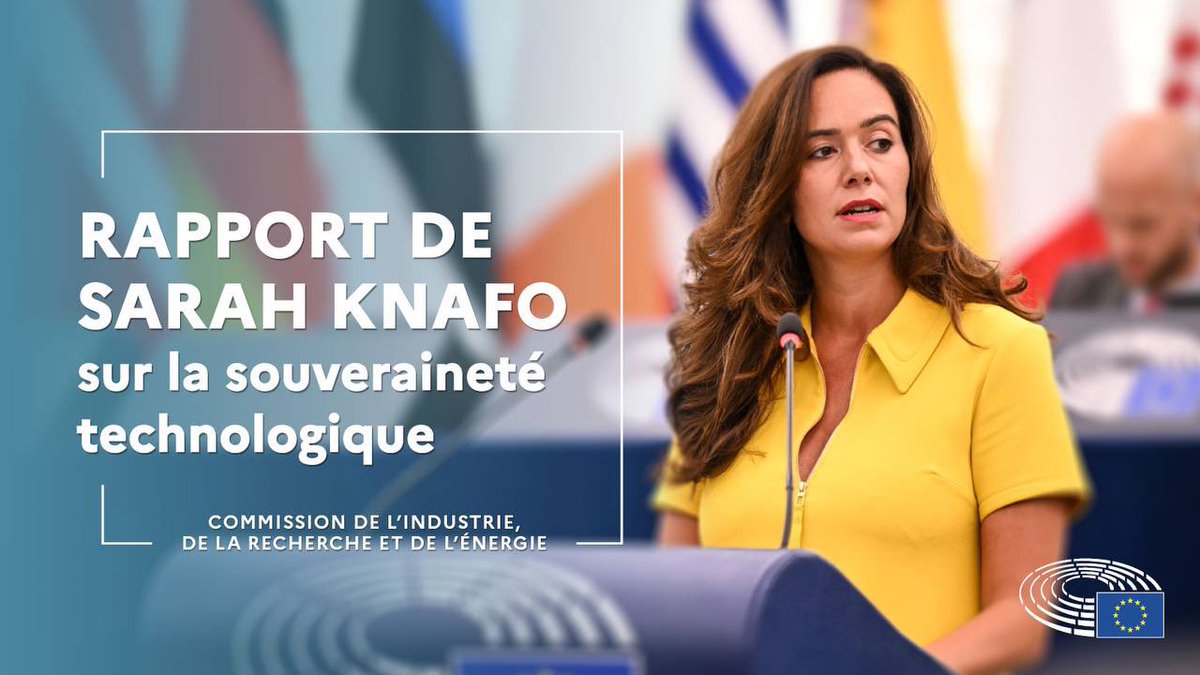 Mon rapport sur la souveraineté technologique vient d'être adopté par le Parlement européen.

✅ J'en suis satisfaite pour ce qui a été préservé : tous mes constats, ma mesure sur les marchés publics qui doivent favoriser nos technologies dans les secteurs critiques, et le