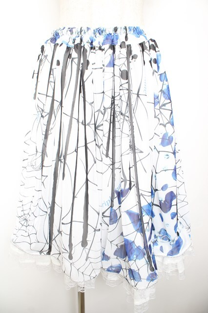 🕸️New arrival🕸️ Triple fortune / 蜘蛛の巣スカート 白 Y-26-01