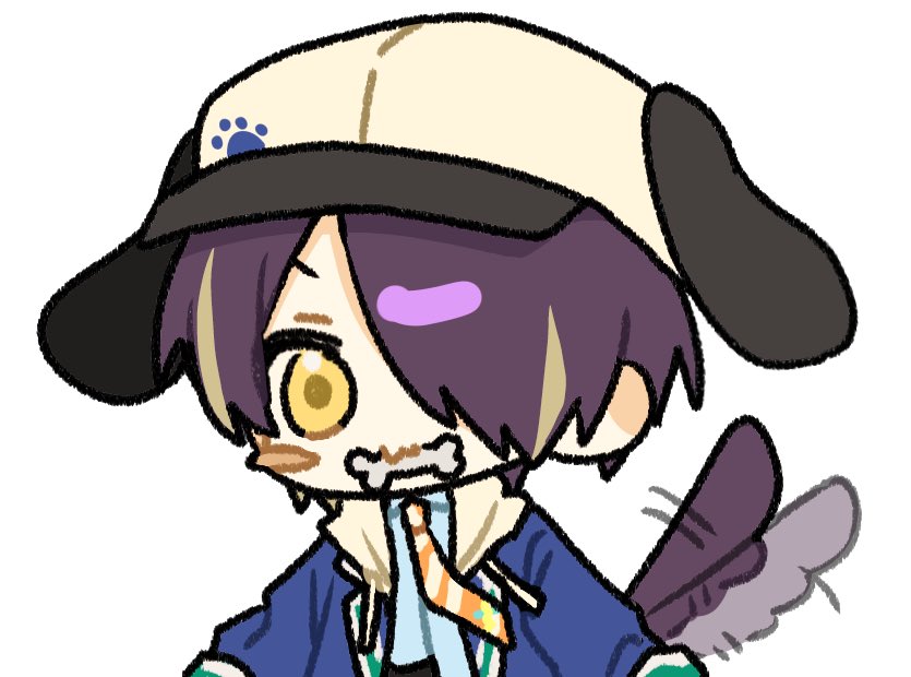 주인을 잘 따르는 착한 강아지