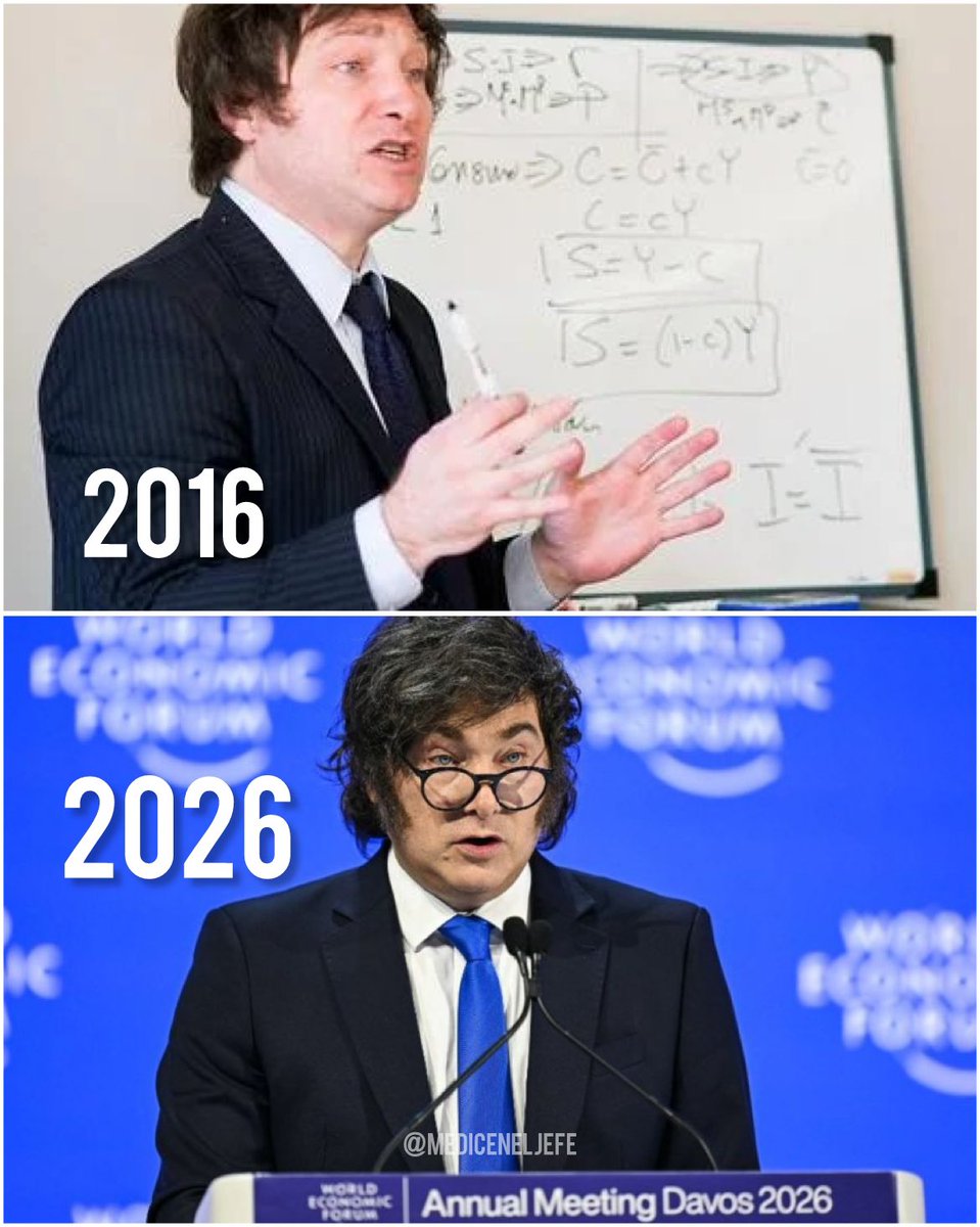 mediceneljefe's tweet image. 2016: "Esto es lo que habría que hacer"
2026: "Esto es lo que hicimos"

VLLC!!! @JMilei