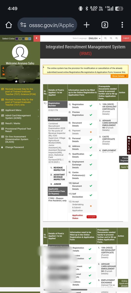 Thearnavsahu's tweet photo. WORST SERVICE OSSSC

It's been 3 days since my Payment during CRE-2025 Process the status still showing payment is due but as per policy i waited for 3 days and tried to contact told free and support from osssc . But the service is so pathetic.
@SMEOdisha @soumyajit @CMO_Odisha https://t.co/4GbFmgE5OF