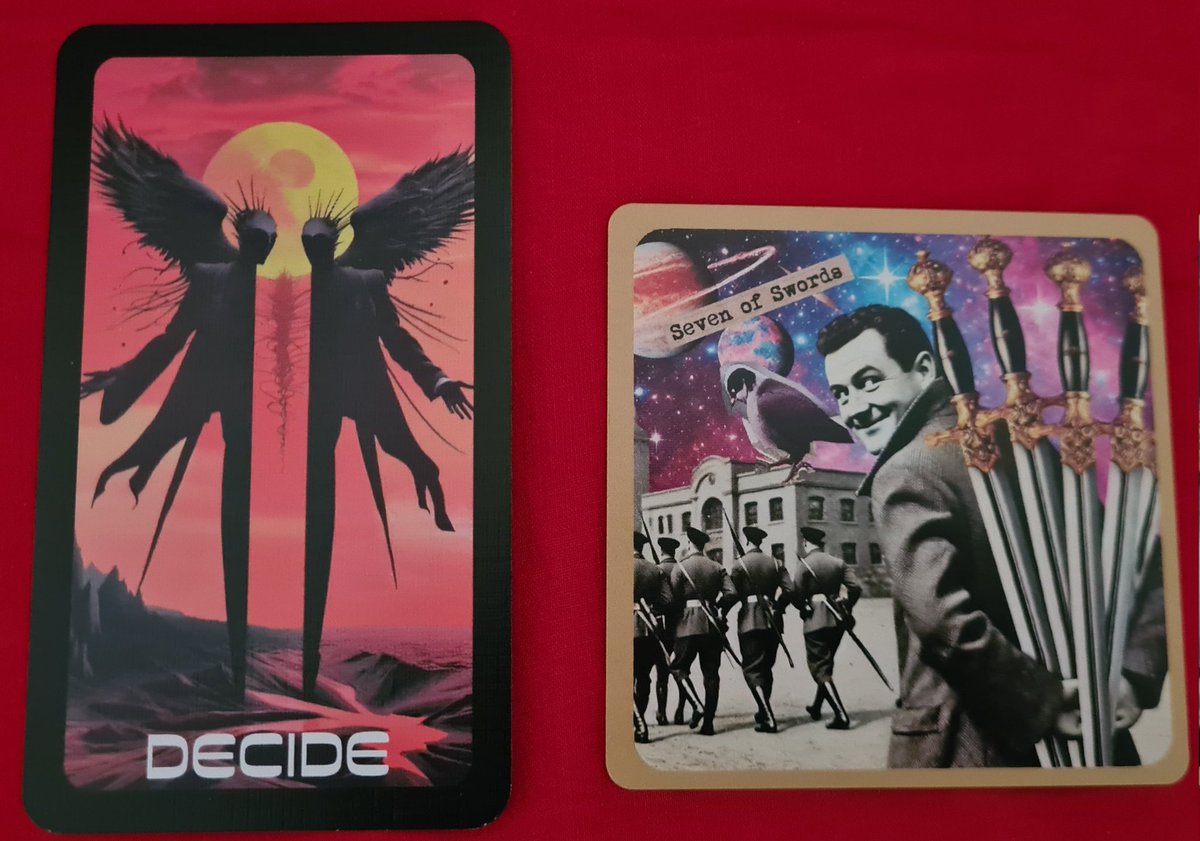 LupusDai's tweet image. Self-deceipt is a choice that can easily become a draining habit.
It might feel smart in the moment, but leads to a slow death of 1000 cuts over time.
This is a reminder that we can change our ways any time, by deciding to walk a path of honesty and individuation.
#TarotReading