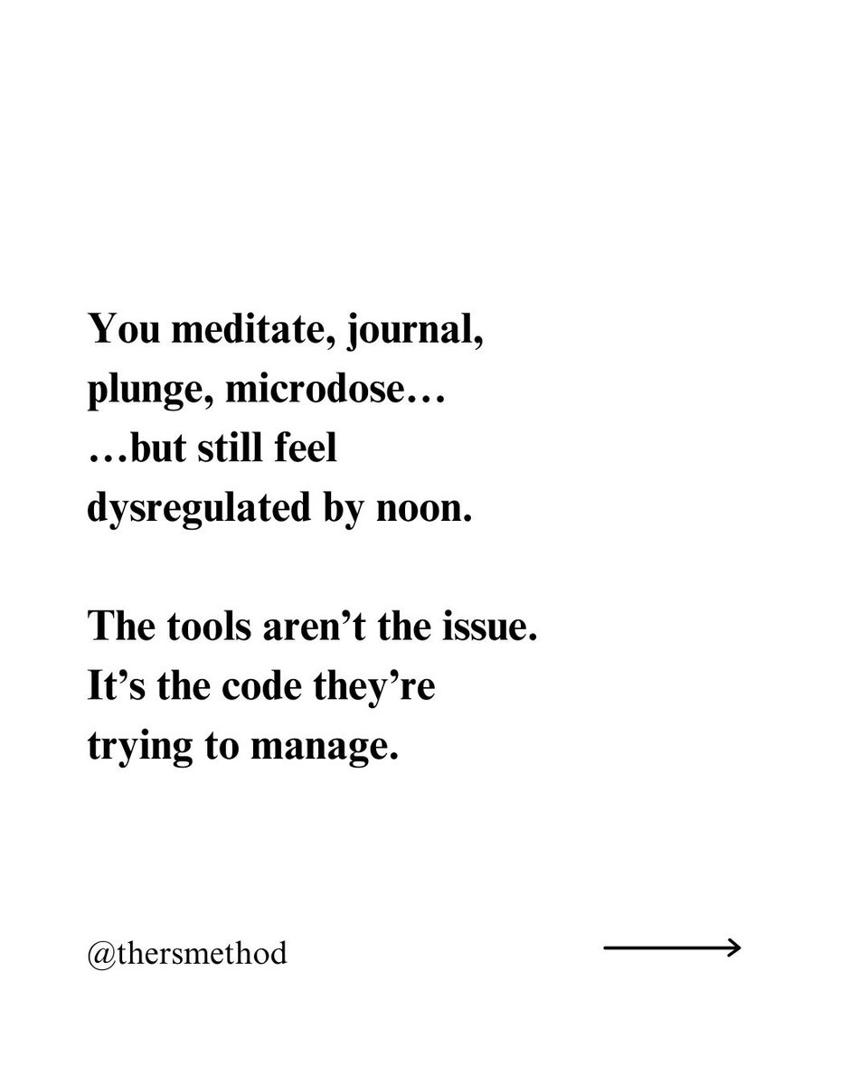 RobertSimic's tweet photo. You’re not broken.
You’re not “resistant.”
You just haven’t deleted the root code yet.

That’s what we do inside Rewire or Repeat.
📍 Link in bio.

#nervoussystem #coldplungehumor #rsmethod #rewireorrepeat #somatichealing #healinghumor https://t.co/CRebA0J4GS