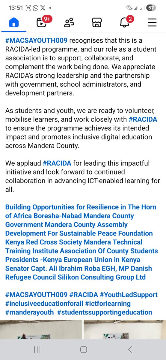 MANDERA COUNTY STUDENTS AND YOUTHS ASSOCIATION tweet media