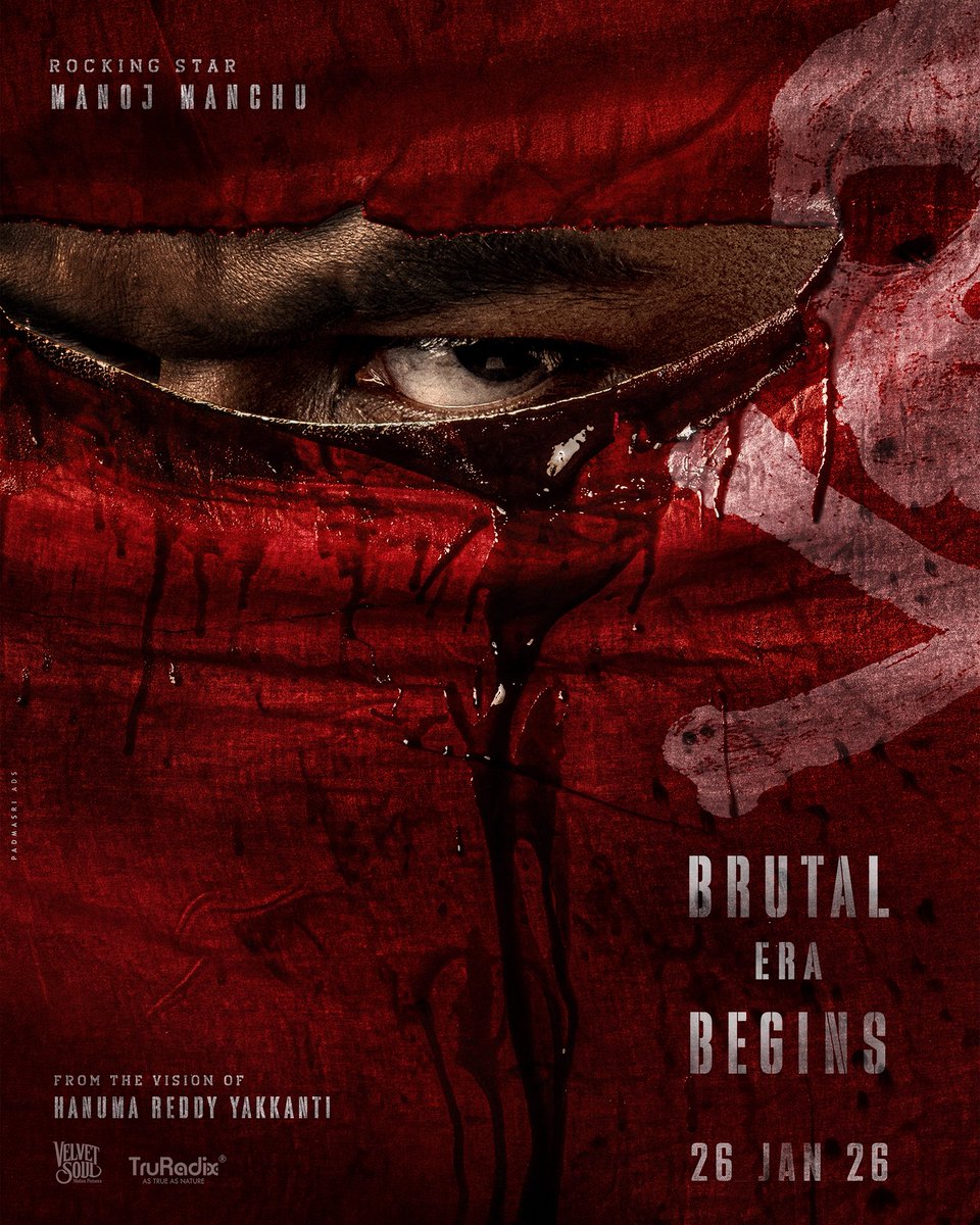 BRUTAL ERA BEGINS.
First Look — 26 jan 26

#DavidReddy #BrutalEraBegins #WarDog

 <a href="/RiaboshapkaM/">Maria Riaboshapka</a>  <a href="/itshanumareddy/">Hanuma reddy</a> @bharathmotukuri @venktareddy9916 <a href="/VSMotionPicture/">Velvet Soul Motion Pictures</a> <a href="/truradix/">TruRadix Nutrition</a> <a href="/dopvenu/">ACHARYA VENU</a> <a href="/RaviBasrur/">Ravi Basrur</a> #UjwalKulakarni @SupremeSundar #SeshaBrahmam #HyndaviSuda #RamaiahDebbati