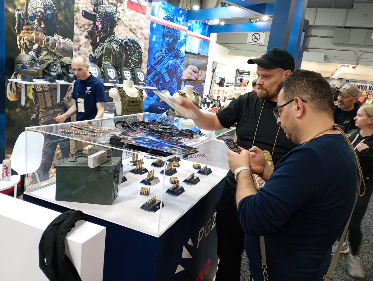 PGZ_MESKO_SA's tweet photo. #meskosa #GrupaPGZ #shotshow2026 #amunicja #wspólnestoisko
 #FabrykaBroniŁucznikRadom #Maskpol #zapraszamy https://t.co/JtWvfS66U4