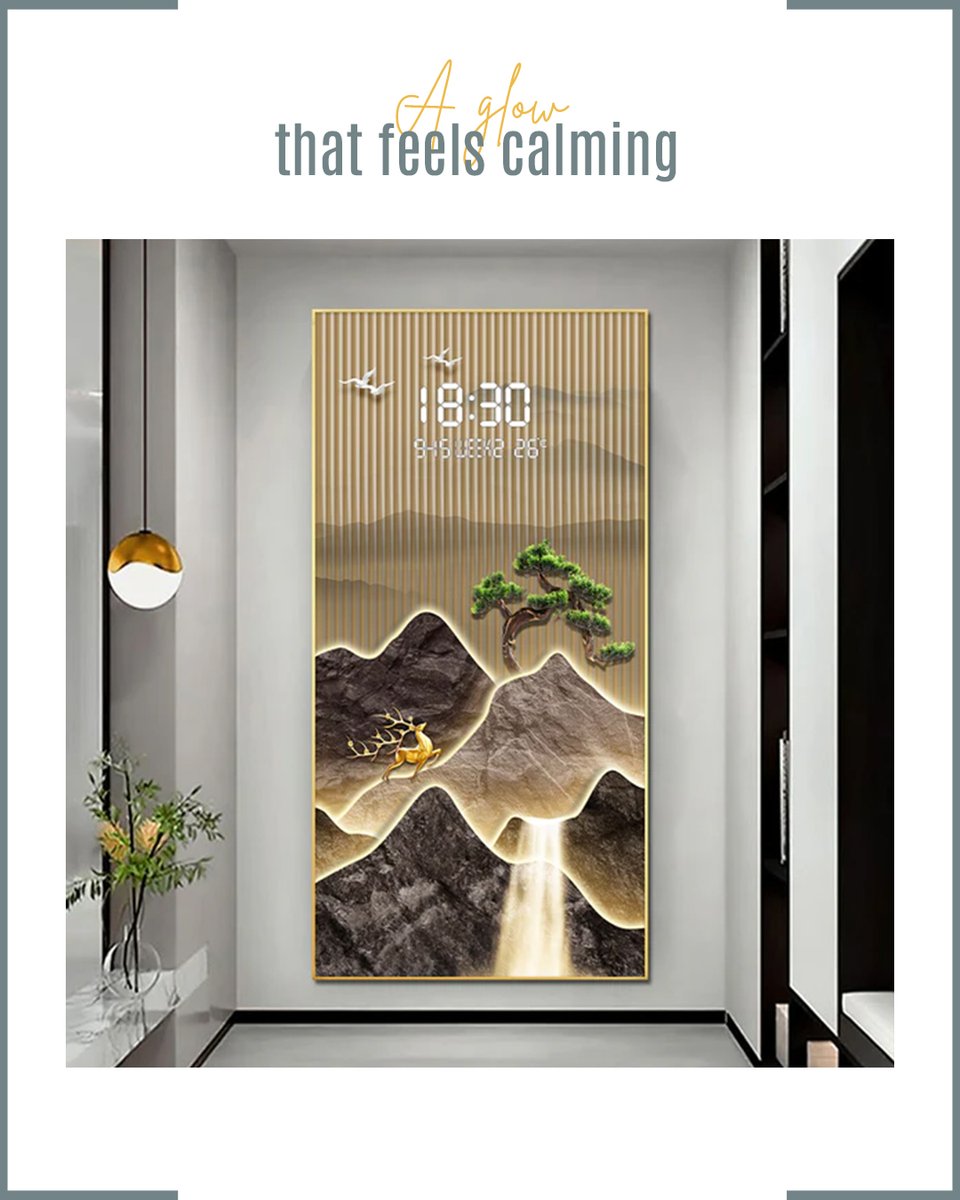 kalasaardecor's tweet image. This isn’t just wall décor…
It’s a glow that calms your entire space.  🌿 
📩DM to order/prices/inquiries. Shipping PAN India.

📞 Contact us: 87994 83990.
🌐For more visit, kalasaar.com

#KalasaarDecor #WallClockDesign #LuxuryHomeDecor #ModernHomeInteriors