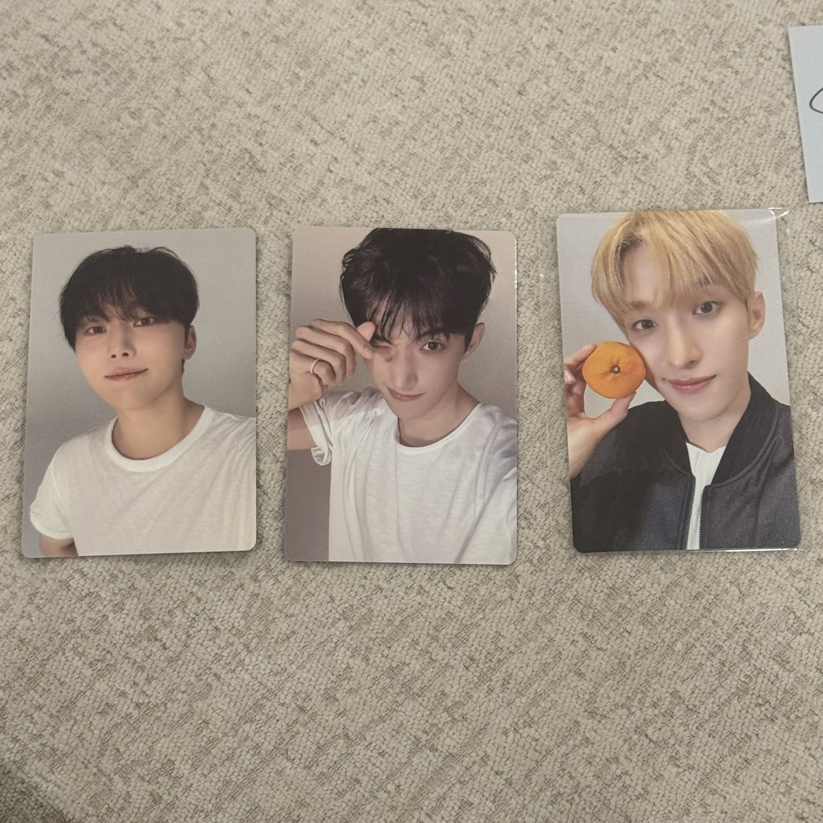 세븐틴 도겸x승관 소야곡 교환

💙있어요
컴팩트 버전 도겸
카운트다운라이브 특전 도겸

🍊구해요
컴팩트 버전 승관(사진에 없는 포카)
카운트다운라이브 특전 승관