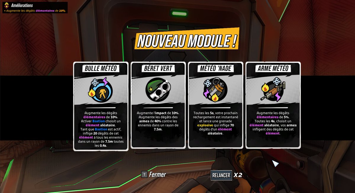 Roboquest
Un excellent fast FPS ultra fluide, nerveux et coloré. J’adore lancer une partie rapide, en solo comme en coop.

Un gameplay rapide, parfait pour des sessions courtes. On y revient souvent. Bravo au studio lyonnais <a href="/RyseUpStudios/">RyseUp Studios</a> 

Dispo sur Game Pass et en promo Steam