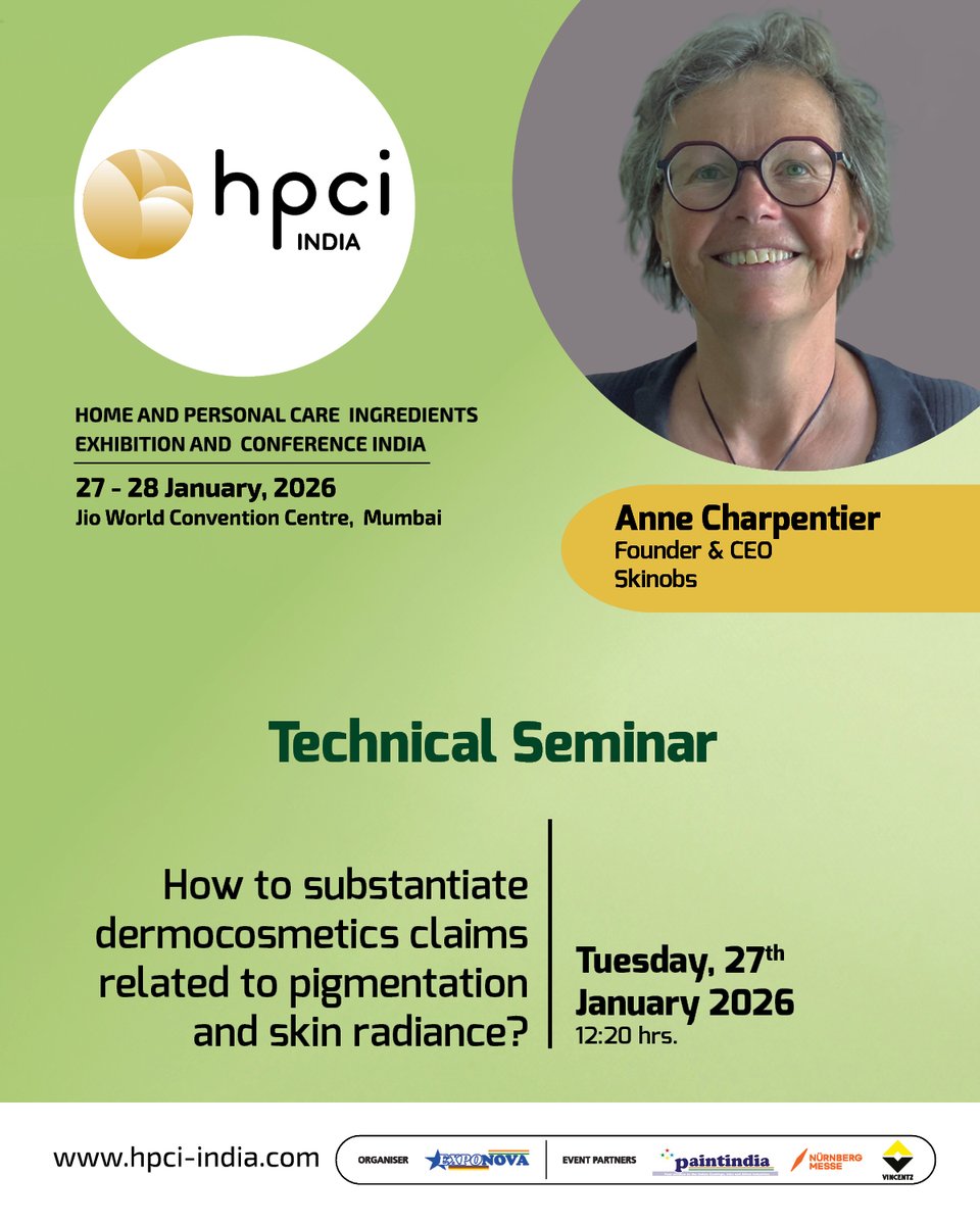 From silicones, surfactants and rheology modifiers to biotech actives and multifunctional ingredients, HPCI India’s Technical Seminars see global companies present real formulation science for home and personal care.    
Register now: n-gage.live/HP26V/visitor/… #HPCIIndia2026