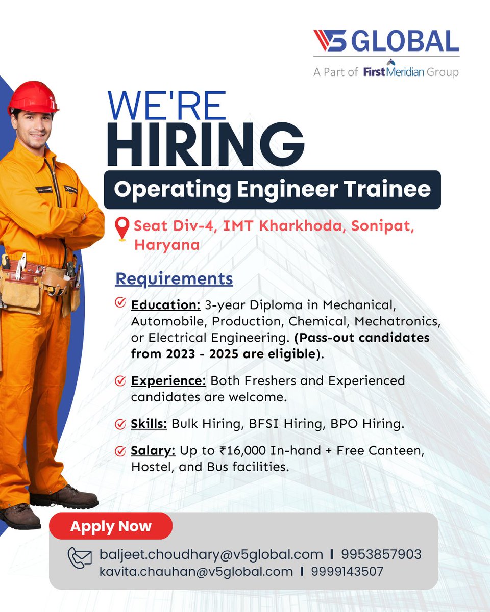 Hiring! Sales Promoter (Retail)!

If interested, call our HR team today
Note: We Do Not Charge Money for Job Offers.
Click on link to share your cv - forms.gle/6nn2feTiYUbkoX…