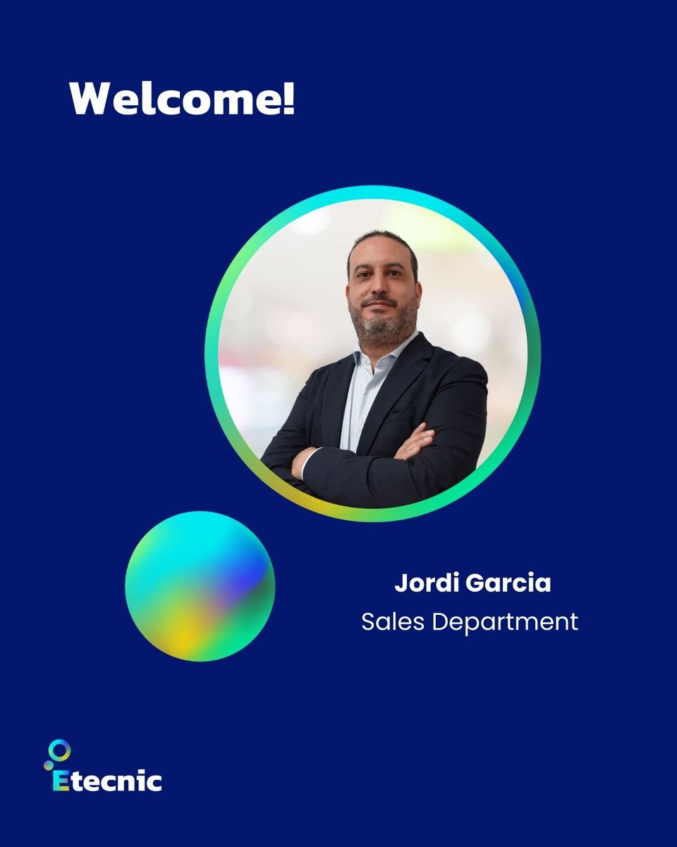 etecnic's tweet photo. ¡Damos la bienvenida a Jordi Garcia a #Etecnic!🙌

Se une al equipo para impulsar el desarrollo de negocio y la expansión estratégica, acompañando a los clientes con soluciones 360º de recarga eléctrica.

¡Encantados de tenerte con nosotros!💪
#EtecnicTeam #Etecnic360 #EVcharge https://t.co/ghaLJGgaOU