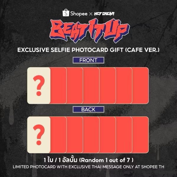 augustsecondz's tweet image. 🍀 pls kindly rt ได้สิทธิ์แจก 77บาท 🍀

pre อัลบั้ม beat it up ver.
อัลบั้ม + การ์ดเบเน (สุ่ม) 228 บาท
รวมส่ง นัดรับได้ค่ะ

มีของแถมให้ทุกออเดอร์ค่ะ 🩷
* รับจำนวนจำกัด

❇️ สั่งซื้อได้ทางdm @augustsecondz ดูรีวิวได้ที่ #augkidzreview ❇️

#ShopeexNCTDREAMEvent
#ตลาดนัดnctdream