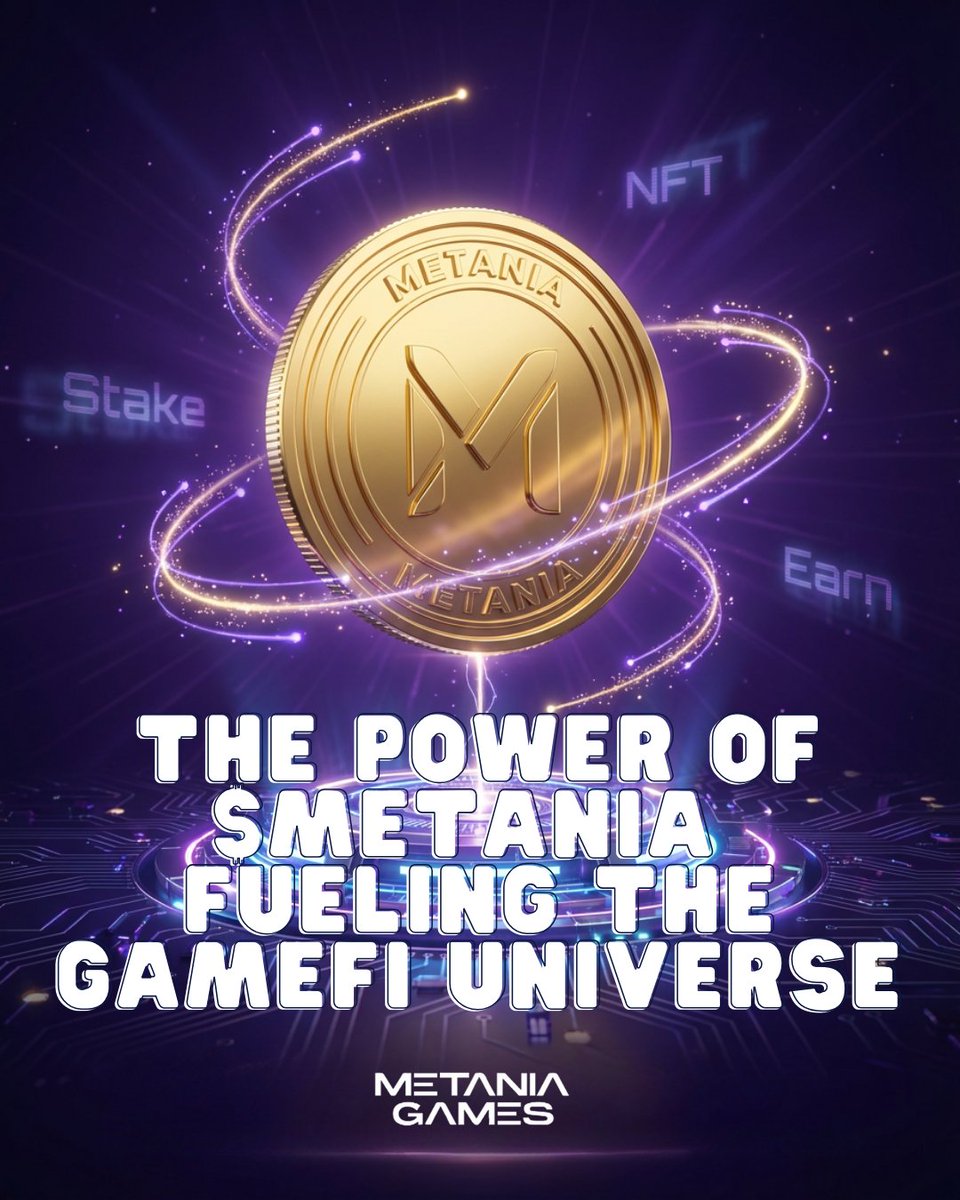 💎 The Power of $METANIA
The token that fuels every stake, every NFT, every game.
Stake it. Use it. Grow it.

💜 metania.games
#MetaniaToken #GameFi #CryptoEcosystem