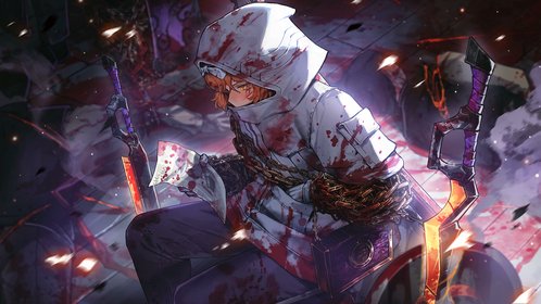 pondfox27's tweet photo. Middle Ishmael's skills 2 and 3 read like they may inflict a large amount of burn, but do not be fooled!
They only inflict exactly as much burn as they do bleed.

Yes, I used pulls just to confirm this one thing... I was dreaming of envy blurn... https://t.co/zY7Jyv9rig