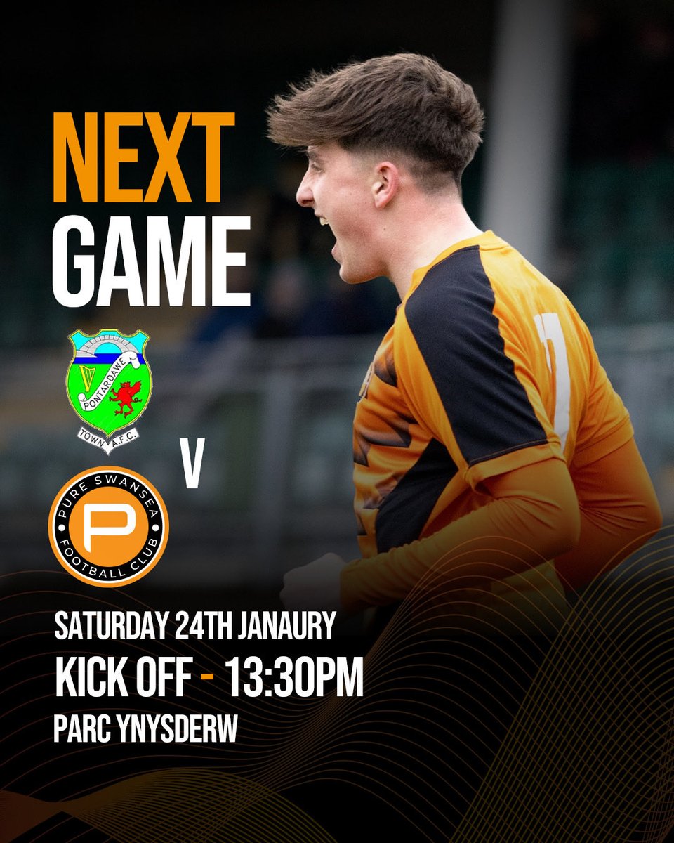 🏆 CUP FOOTBALL IS BACK

Ardal Southern League Cup Quarter Final this weekend 💥

🆚 Pontardawe Town AFC
🗓 Saturday 24th January
⏰ 13:30
📍 Parc Ynysderw

🟠⚫️🚀