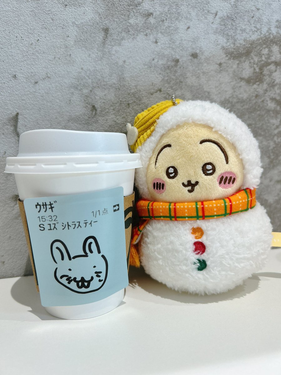 ウサギ”でモバイルオーダーしたら、うさちゃん描いてくれた🐰