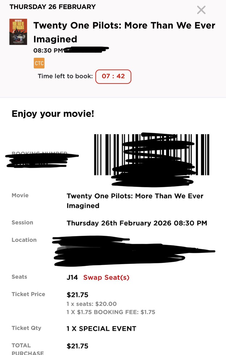 Eyyyy, your girl finally got her ticket for Twenty One Pilots: More Than We Ever Imagined!!! I’m definitely nervous about going alone but i canNOT WAIT!!