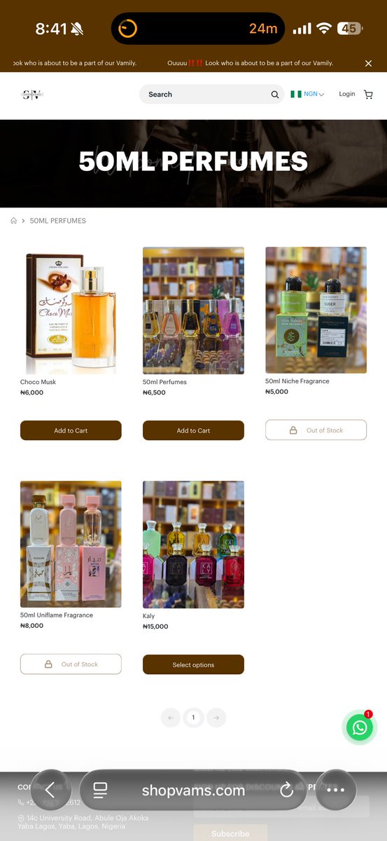 Henceforth, we will no longer be posting combo deals or affordable perfumes.

Kindly visit our website to shop or curate your own combos.

shopvams.com

This decision is to put an end to the endless insults and provocative comments.

Thank you for your understanding