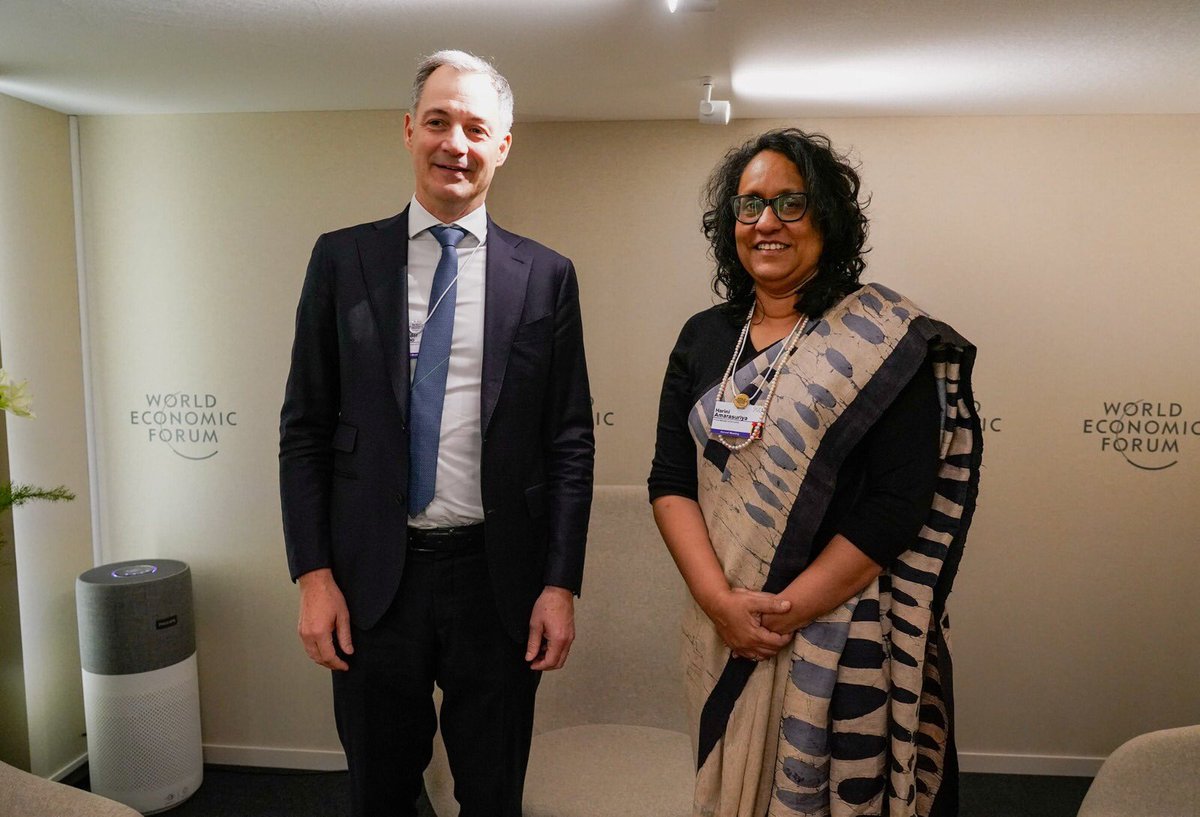 Yesterday's exchange between <a href="/UNDP/">UN Development</a>'s new Administrator, <a href="/alexanderdecroo/">Alexander De Croo 🇺🇳</a> and #SriLanka's Prime Minister, <a href="/Dr_HariniA/">Dr. Harini Amarasuriya</a> could not have been timelier as the country is moving decisively towards inclusive and sustainable recovery from the double shocks of the economic crisis and the