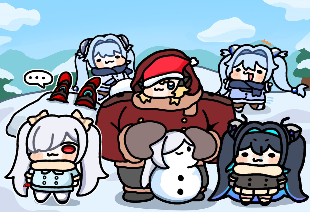 #NIKKE #NIKKEfanart 
올드테일즈의 겨울 즐기기