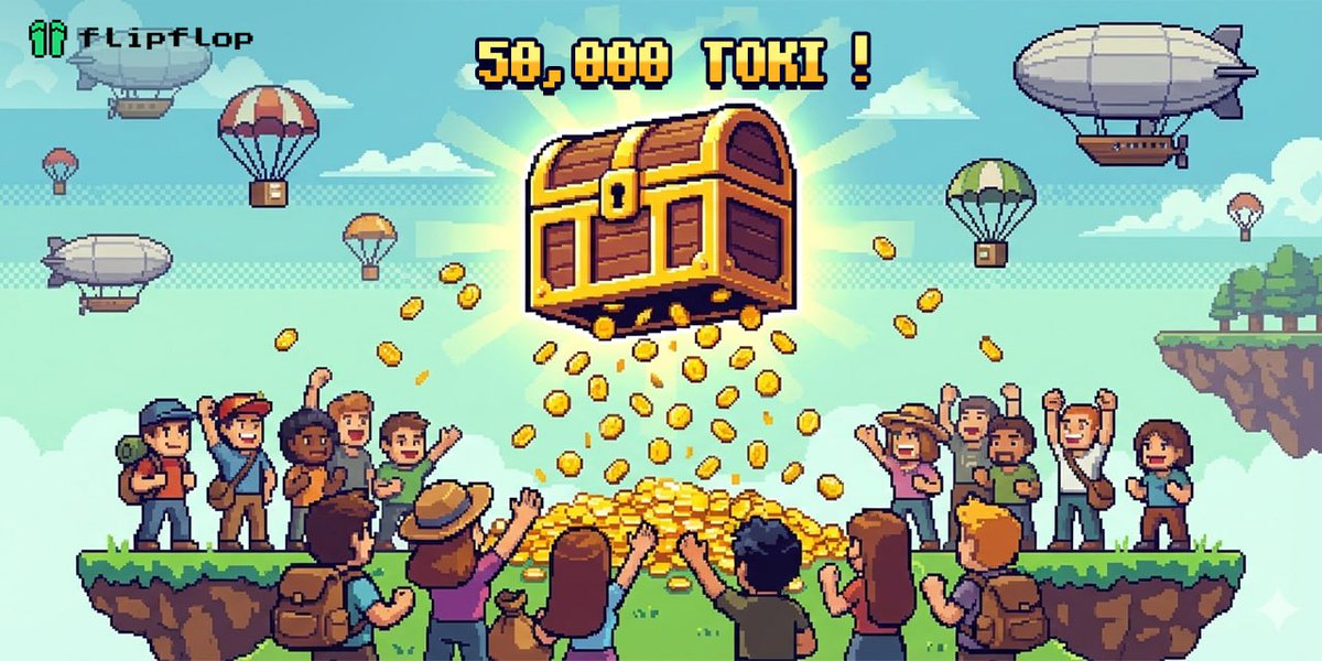 flipfloplaunch's tweet image. 💸 JANUARY AIRDROP: 50,000 $TOKI Up For Grab 📷 Bull vibes deserve BIG rewards 📷📷 📷 Follow

📷 RT 
📷 Follow @flipfloplaunch 
📷 Leave your solana wallet, and @ 3 ppl

🎁Randomly selected 50 win a total of 1,000 $TOKI!
#web3 #blockchain #GIVEAWAY #AirdropCrypto 
--------------…
