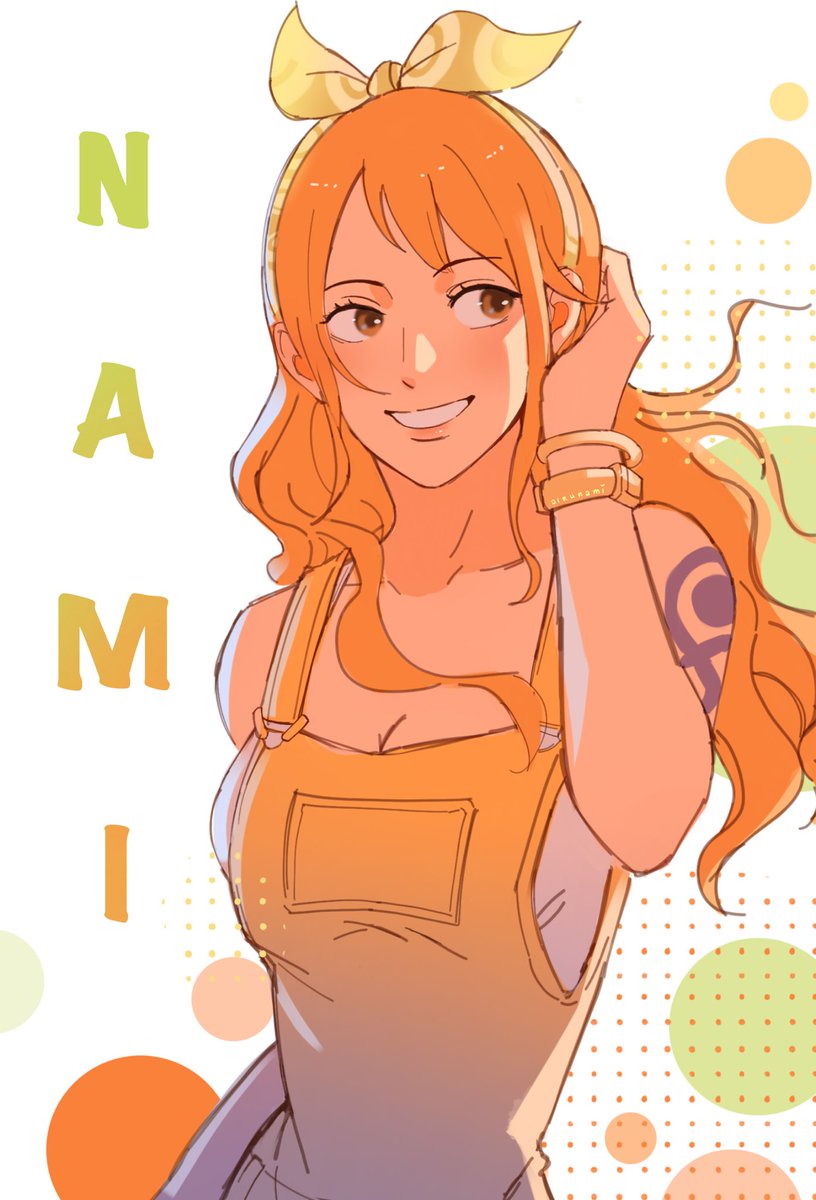 she’s so cute in this fit 🍊🌱 #nami