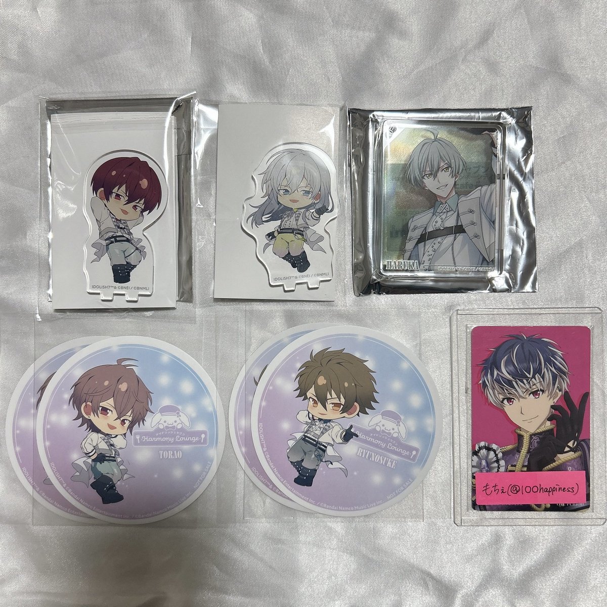 アイナナ アイドリッシュセブン レインボーシティ アニカフェ アニメイトカフェ コロッタ アクスタ コースター 交換

【譲】
コースター：龍之介2 虎於2
コロッタ：悠
アクスタ：千 トウマ

【求】百

都内・千葉手渡し or 郵送

検索からでもお気軽にお声掛け下さいませ🍑