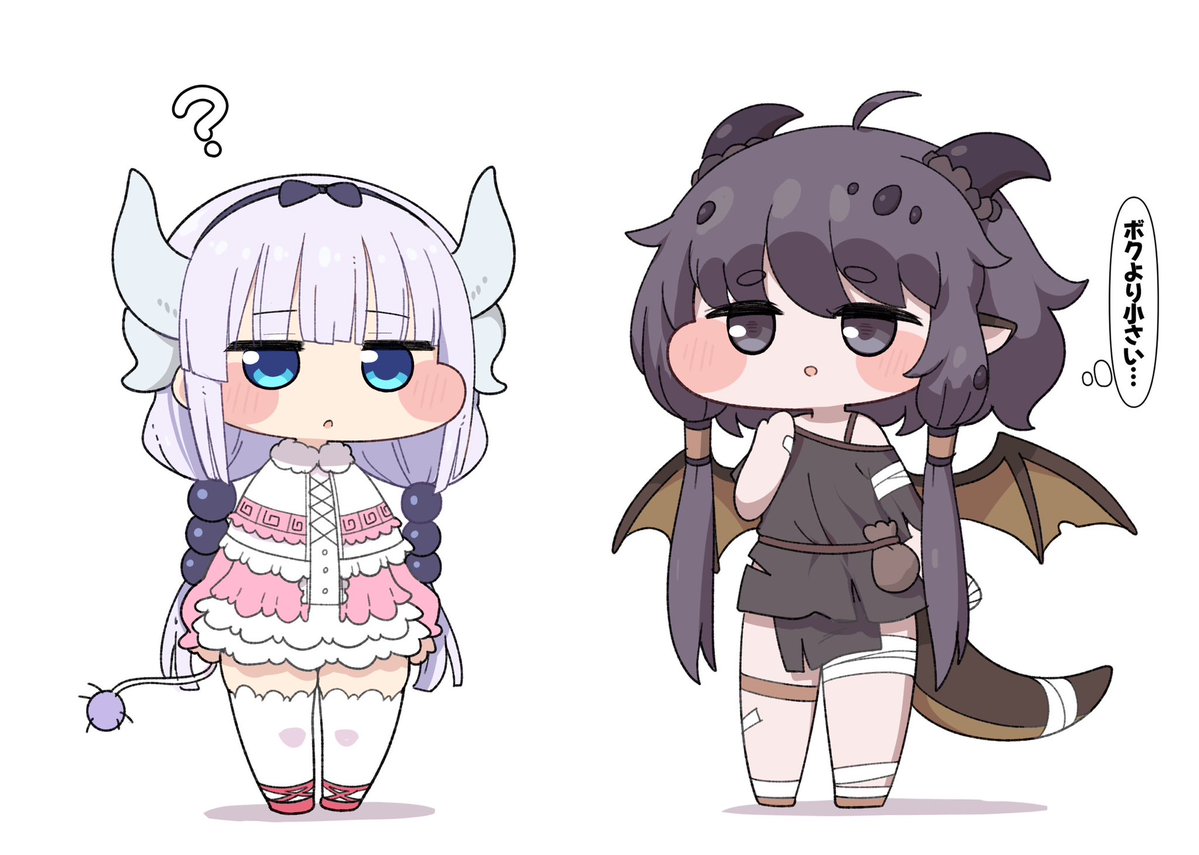 Ransu_33's tweet image. トリッカル世界にしれっと混ざっていても違和感のないキャラ一位はメイドラゴンのカンナちゃんだと思っている（個人の意見です）