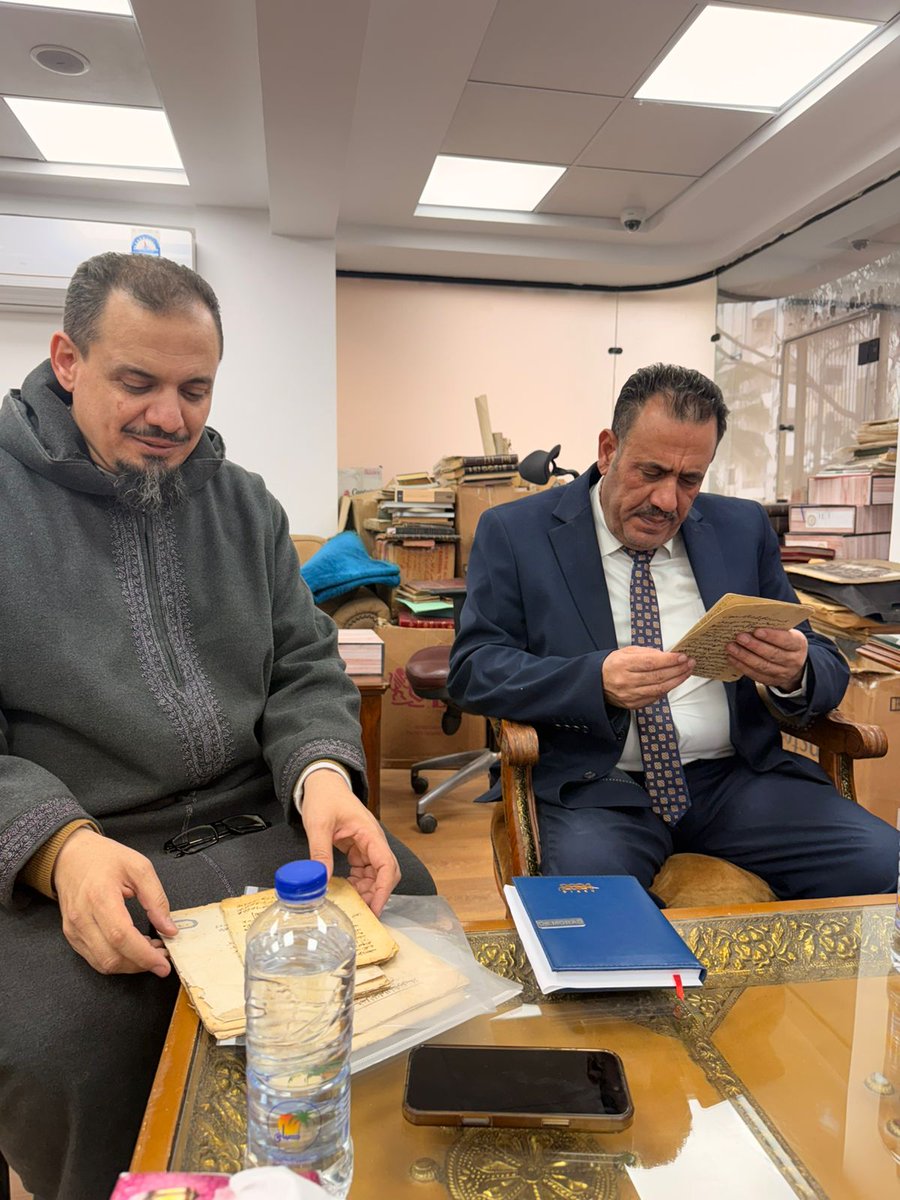 IARMSS's tweet image. في إطار تعزيز الشراكات المؤسسية ودعم جهود صون التراث العربي، قام مدير معهد المخطوطات العربية يوم الأربعاء الموافق 21 يناير ، بزيارة إلى مؤسسة (عِلم) لإحياء التراث والخدمات الرقمية بالقاهرة، حيث كان في استقباله الشيخ عبدالعاطي الشرقاوي، رئيس مجلس الإدارة...