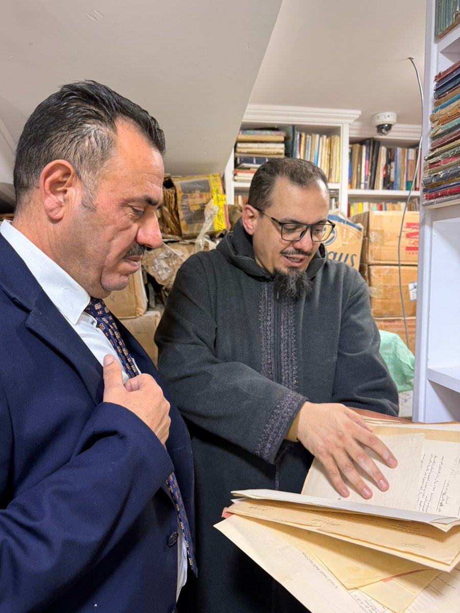 IARMSS's tweet image. في إطار تعزيز الشراكات المؤسسية ودعم جهود صون التراث العربي، قام مدير معهد المخطوطات العربية يوم الأربعاء الموافق 21 يناير ، بزيارة إلى مؤسسة (عِلم) لإحياء التراث والخدمات الرقمية بالقاهرة، حيث كان في استقباله الشيخ عبدالعاطي الشرقاوي، رئيس مجلس الإدارة...