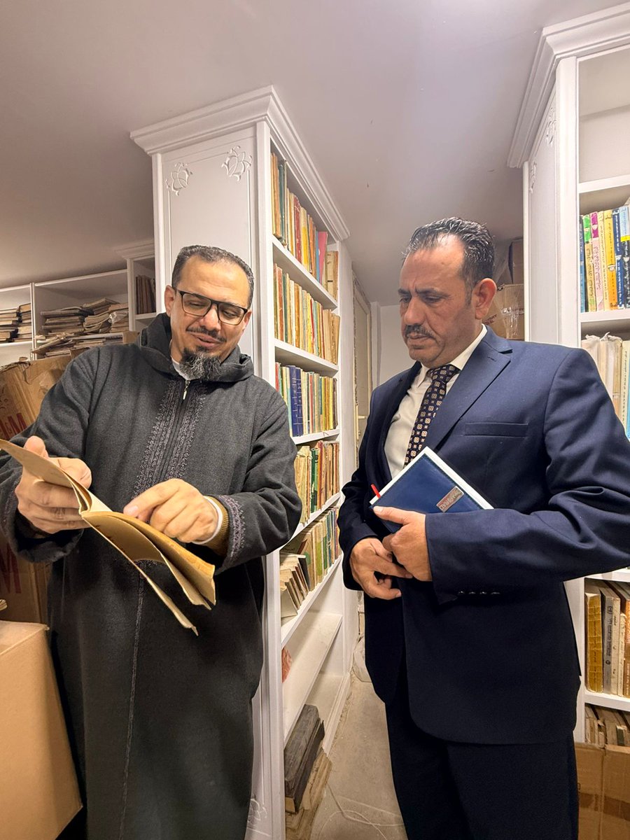 IARMSS's tweet image. في إطار تعزيز الشراكات المؤسسية ودعم جهود صون التراث العربي، قام مدير معهد المخطوطات العربية يوم الأربعاء الموافق 21 يناير ، بزيارة إلى مؤسسة (عِلم) لإحياء التراث والخدمات الرقمية بالقاهرة، حيث كان في استقباله الشيخ عبدالعاطي الشرقاوي، رئيس مجلس الإدارة...