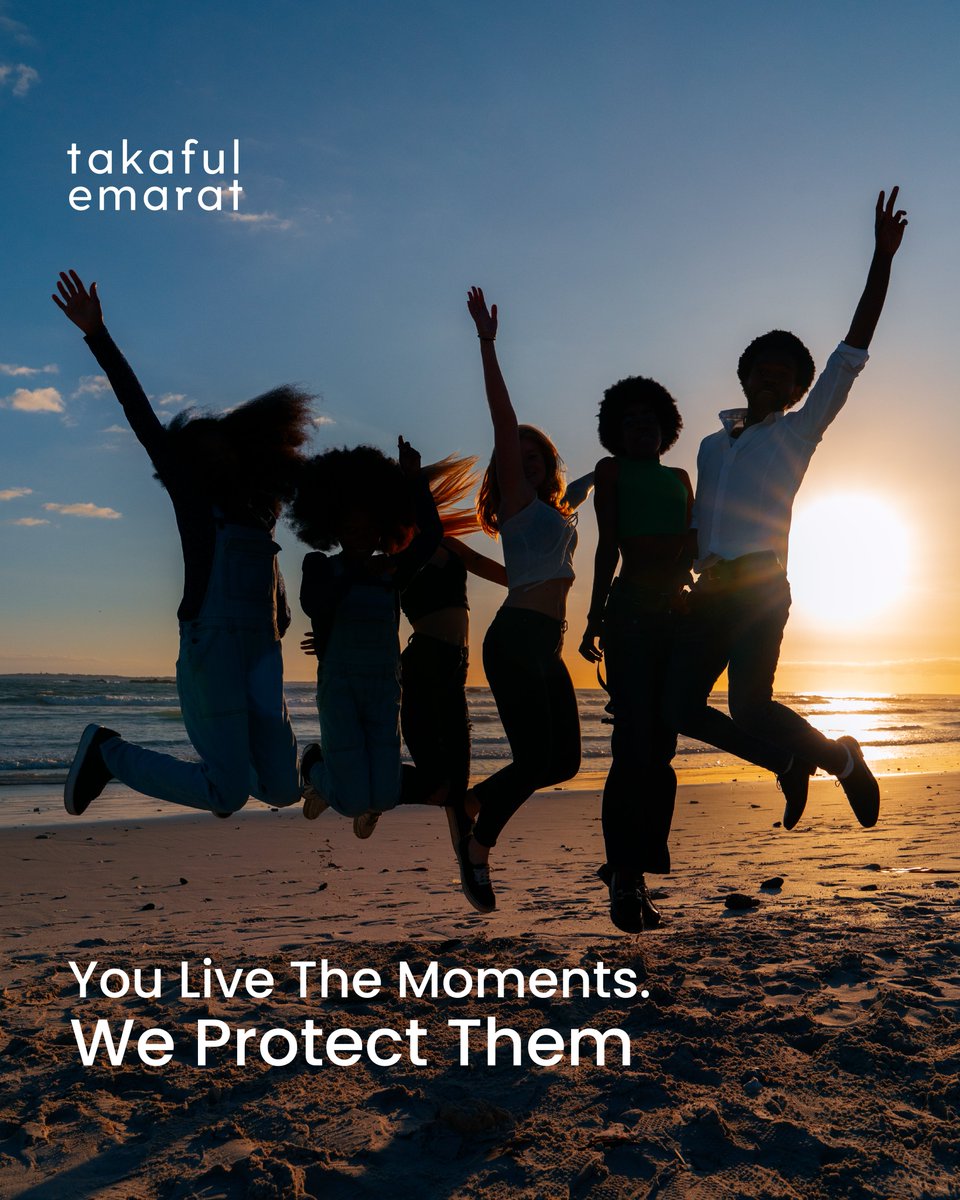 Go on that trip. Start that business. Raise that family.

 Live your life with full confidence, knowing Takaful Emarat has your back.

#TakafulEmarat 
#LiveFully