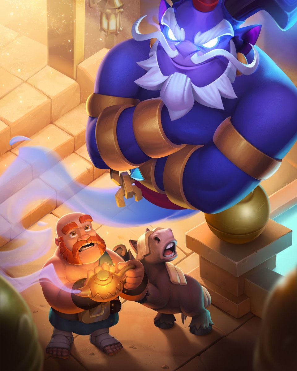 They thought it was just a shiny lamp, but it held the Genie Prince… and what did they wish for? To kick off the Clan Games!

Now it’s your turn to make your Clan proud. 💪