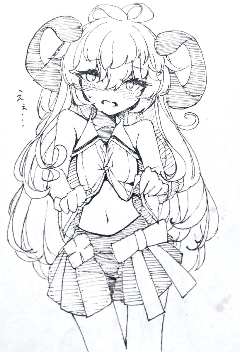 チオちゃんおへそ見せて
#ねこのらくがき 