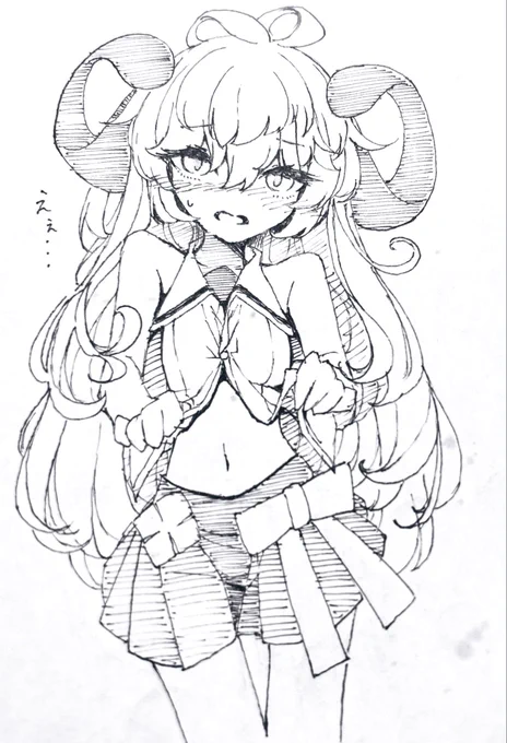 チオちゃんおへそ見せて
#ねこのらくがき 