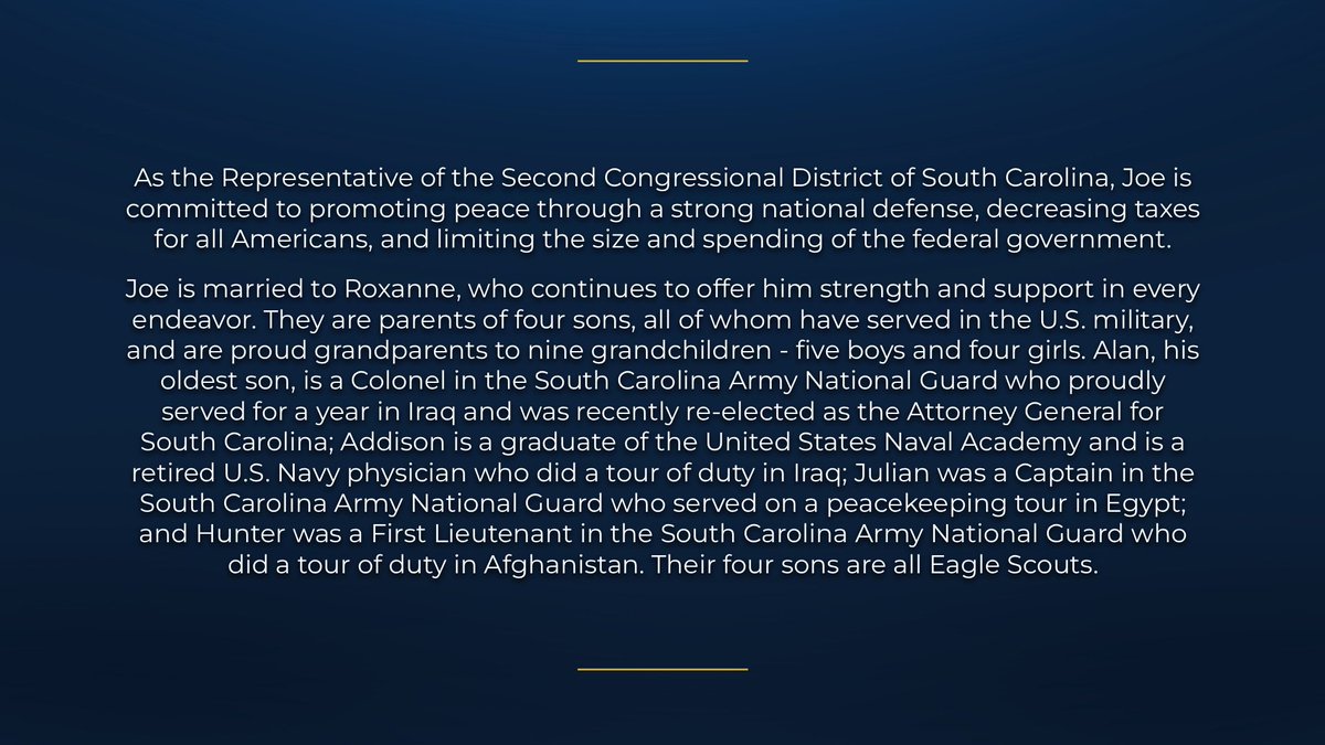 Interfaith_Conf's tweet image. We are honored to announce Congressman Joe Wilson, Representative of South Carolina's 2nd district, as a keynote speaker at "United in Liberty: The Rise of #SpiritualDiplomats" International #Interfaith Conference.

@pastormarkburns @RepJoeWilson @allatra_ipm  #MeetTheSpeakers