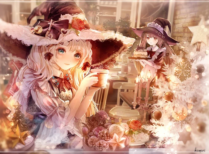 タップして、二人の魔女の小さな物語を覗いてみませんか? 移ろう季節、変わらない温もり。 外の空気は冷たくても、 この場所だけはいつも、お茶の香りと優しさに満ちています。 (画像ごとのオルトテキストに、二人の日常の裏話を添えています。