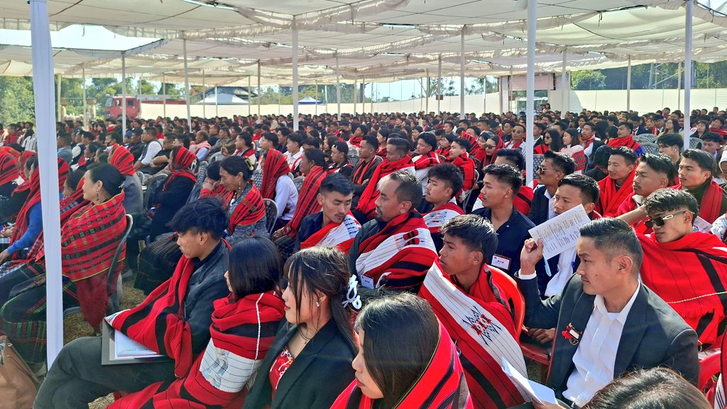 Happy to be a part of the 53rd General Conference of the Lotha Students’ Union at Old Changsü Village today and share my thoughts with our young leaders on the importance of culture preservation, skill development, and other relevant issues. Also had the honour of unveiling the